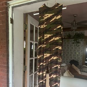 Camo jumpsuit. Malika x Naked Wardrobe